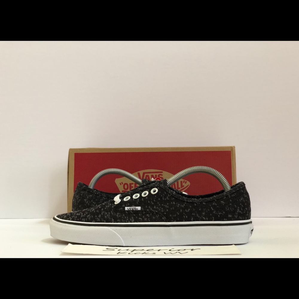 Vans Authentic (Marled Canvas) “Black/True White”